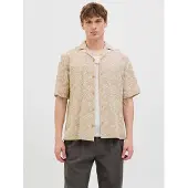 Jack & Jones Skjorte camel / hvid