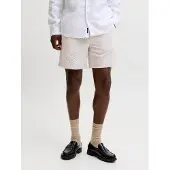 Jack & Jones Herre Jaiden Linned Blanding Shorts Crockery
