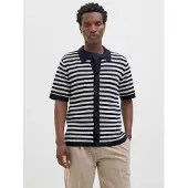 Jack & jones Ensfarvet Strikket Skjorte