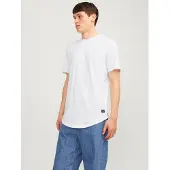 Jack & Jones 3-pak Long Line Fit Ensfarvet T-shirt