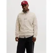 Jack & Jones Sweatshirt 'JJESoho' greige / sort
