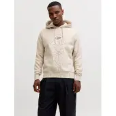 Jack & Jones Sweatshirt 'JJESOHO' greige / sort