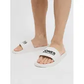 Jack & Jones Pantoletter 'JFWOllie' sort / hvid