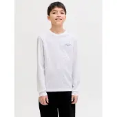 Jack & jones Junior Shirts 'College' blå / hvid