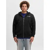Jack & Jones Plus Size Printet Hættetrøje Med Lynlås