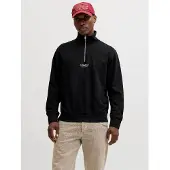 Jack & Jones Printet Sweatshirt Med Halv Lynlås