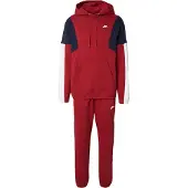 Nike Joggingdragt 'CLUB FLEECE' navy / rød / hvid