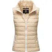 MARIKOO Vest 'Reimii' lysebeige / hvid