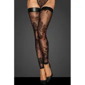 Noir Handmade F243 Tylstrømper med Broderi