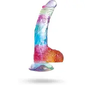 Vuxen Jellildo Dildo With Balls Multi