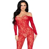Leg avenue Lace Lingerie Bodystocking Red