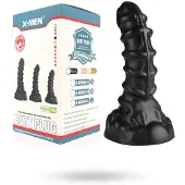 Vuxen X-Men Ribbed Anal Dildo M 22.5 cm