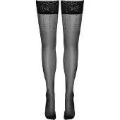 Cottelli Collection Stockings POLKA-DOTS HOLD-UP STOCKINGS