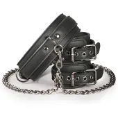 Easy Toys Leather Collar With Anklecuff