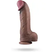 Vuxen Dual Layered Silicone Cock XXL 33 cm