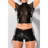 Guilty Pleasure DATEX MESH TOP WITH LACING