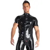 The Latex Collection Latex T-shirt med Lynlås
