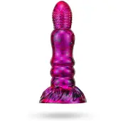 Vuxen Metallic Fantasy Dildo Peern Purple/Black 19,5 cm