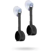 Ouch! Velvet & Velcro Justerbare Håndjern med Sugekopper