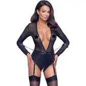 Cottelli collection See-Through Bondage Body - Black