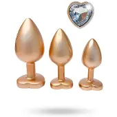 Dream Toys GLEAMING LOVE PEARL GOLD PLUG SET