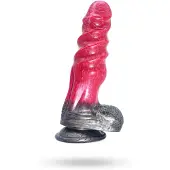 Vuxen Pink Alien Dildo Monster Ksar 21 cm