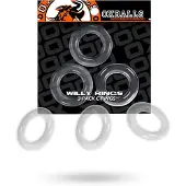 Vuxen Willy Rings Cock Rings Transparent 3-pack