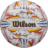 Wilson Graffiti Peace Volleyball - White/Orange