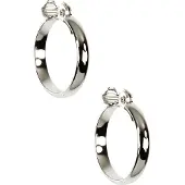 Anne Klein Classics Silver Tone Clip Hoop ?reringe