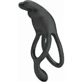 Vuxen Dwayne Double Vibrating Rabbit Cock Ring