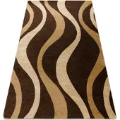 Rugsx Tæppe ROYAL G3565 Bølger - brun / beige 300x400 cm