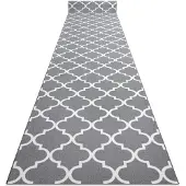 Rugsx Gummibelægning 67cm MAROKKANSK KLØVER grå TRELLIS 30352 67x1400 cm
