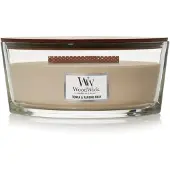 Woodwick Ellipse Candle Tonka & Almond Milk 16 oz.