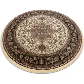 Rugsx Tæppe ROYAL ADR hjul design 521 karamel cirkel 200 cm