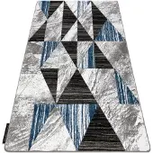 Rugsx Tæppe ALTER Nano Trekanter blå 120x170 cm