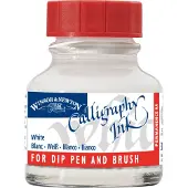 Winsor & Newton 1110702 Kalligrafi bl?k 30 ml flaskehvid