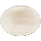 Rugsx Tæppe BUNNY hjul elfenben IMITERET KANINPELS cirkel 200 cm