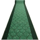 Rugsx Runner anti-slip LIŚCIE blade, gummi grøn 67cm 67x950 cm
