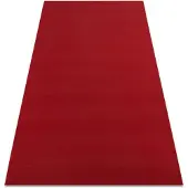 Rugsx Tæppe RUMBA 1974 enkelt farve klaret, rød 200x300 cm