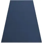 Rugsx Tæppe RUMBA 1390 enkelt farve marine blå 60x200 cm