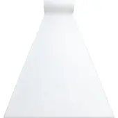 Rugsx Gummibelægning RUMBA 1950 Bryllup enkelt farve hvid 140cm 140x330 cm