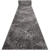 Rugsx Fortovet SILVER Tronko Træstamme træ grå 100cm 100x620 cm