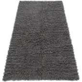 Rugsx FLOKATI VÆVET - Sengetæppet, Tilsagt grå 55x110 cm