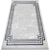 Rugsx Tæppe moderne TULS 51242 ramme elfenben / blå 180x270 cm
