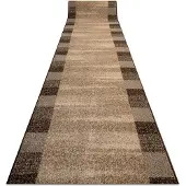 Rugsx Fortovet KARMEL Etna ramme, sand valnød 80cm 80x650 cm