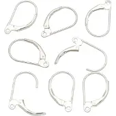 Plata Publishing 8 Lever Back Earerings Sterling Silver Earwire Parts