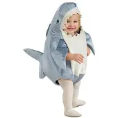 Rubies Deluxe Shark Romper-kostume som vist 0-6 m?neder
