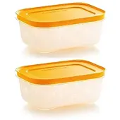 Tupperware fryser opbevaring 2 x 450ml / 1,9 kop