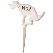 Esschert Design USA HB14 No Pooping Yard Sign White