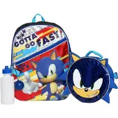 SEGA Drenge 4PC Sonic The Hedgehog licenseret rygsæk og frokostsæt